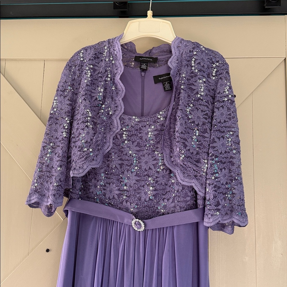 R&M Richards Lavender Dress Top